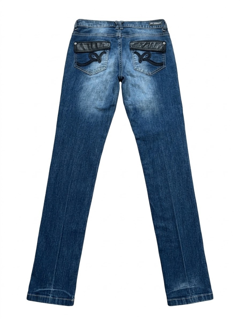 Rocawear Jeans Womens Juniors 9 Y2K Low Rise Skinny Embroidered R 30x32 Denim